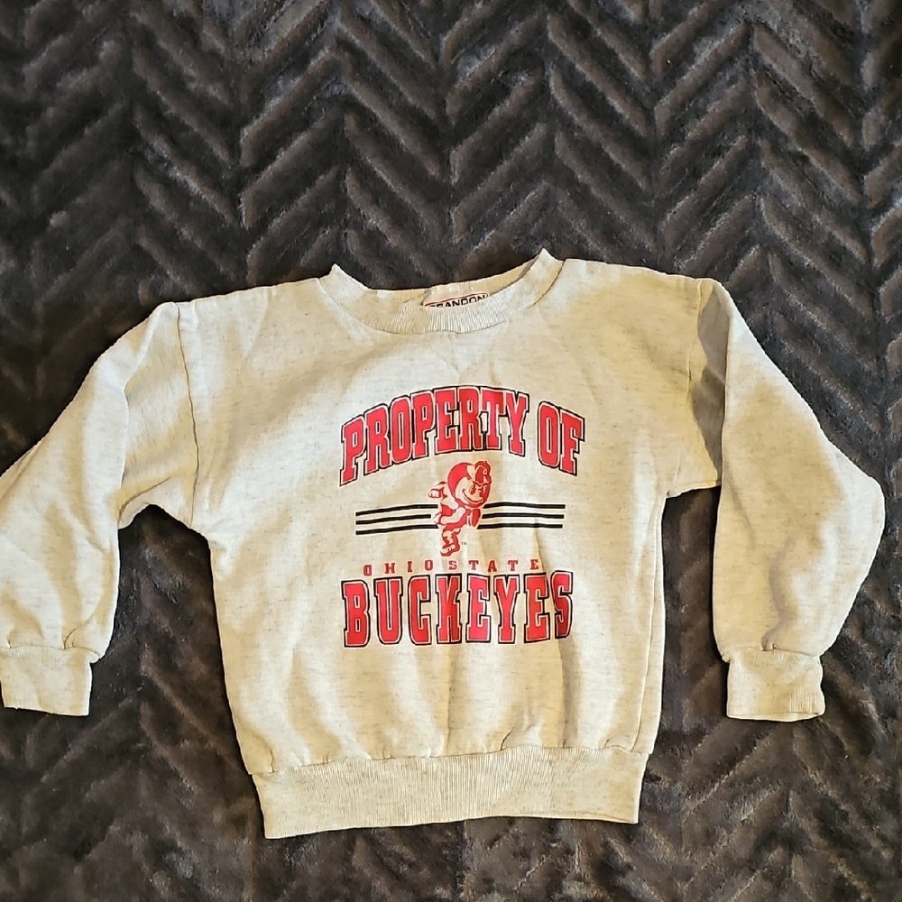Ohio State Buckeyes Kids Crewneck Sweatshirt - Gray